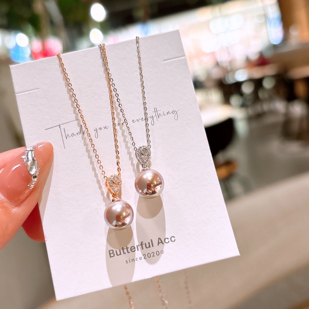 S925 Sterling Silver Necklace Ins Style Gift for Her Gold