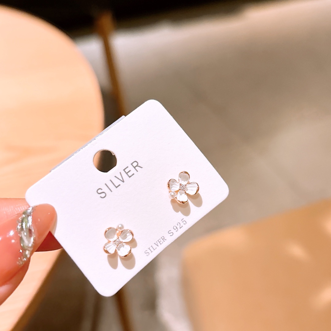 Fine Silver Earrings Minimalist Proposal Silver