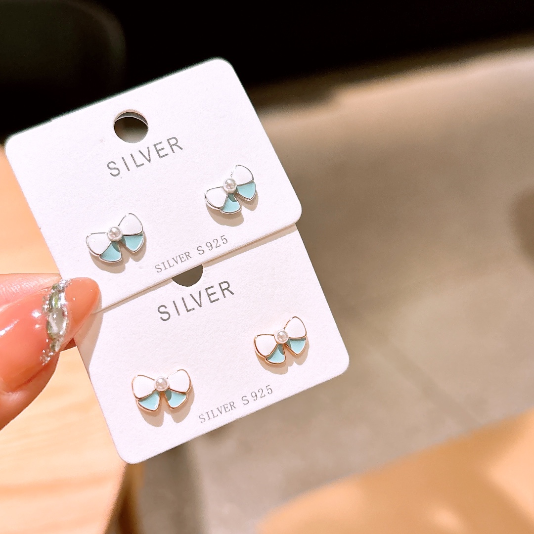 S925 Sterling Silver Earrings Delicate Proposal Silver