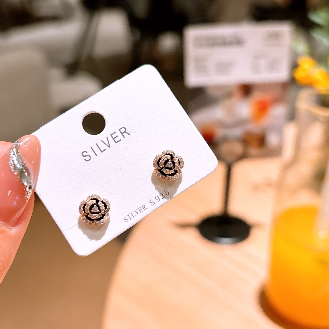 925 Silver Earrings Artistic Spring Festival Silver