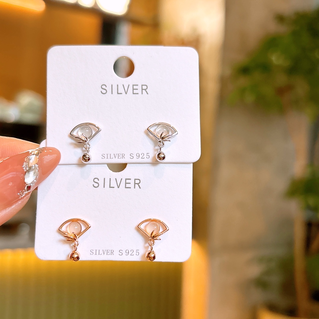 Fine Silver Earrings Ins Style Housewarming Silver