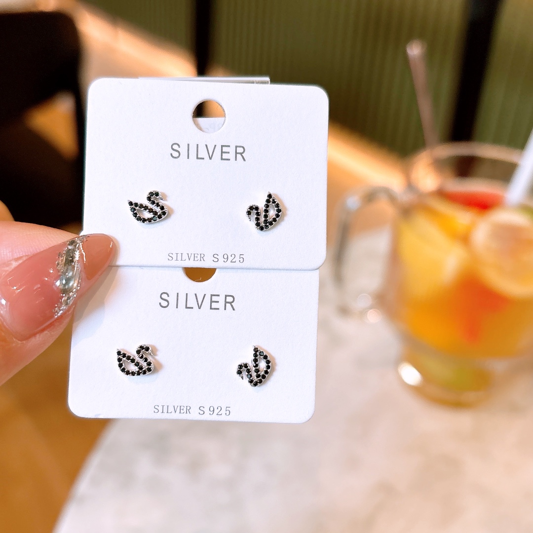 Hypoallergenic Silver Earrings Sweet Valentine's Day Silver