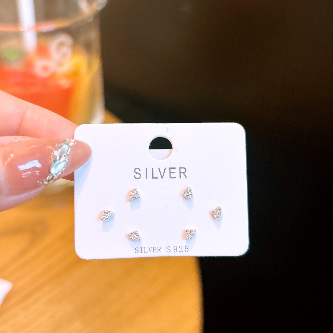 Solid Silver Earrings Unique Birthday Gold