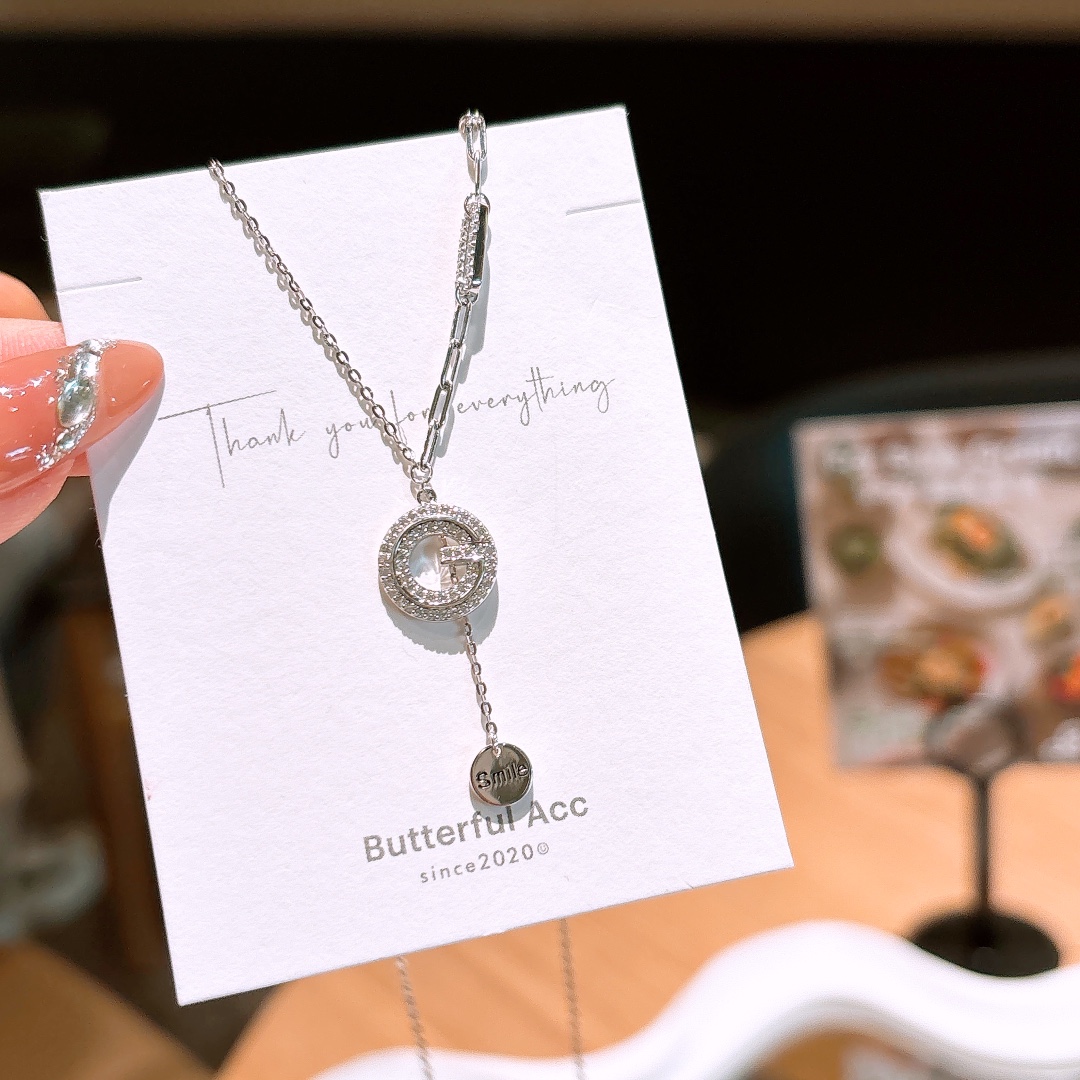 Solid Silver Necklace Soft Confession Silver