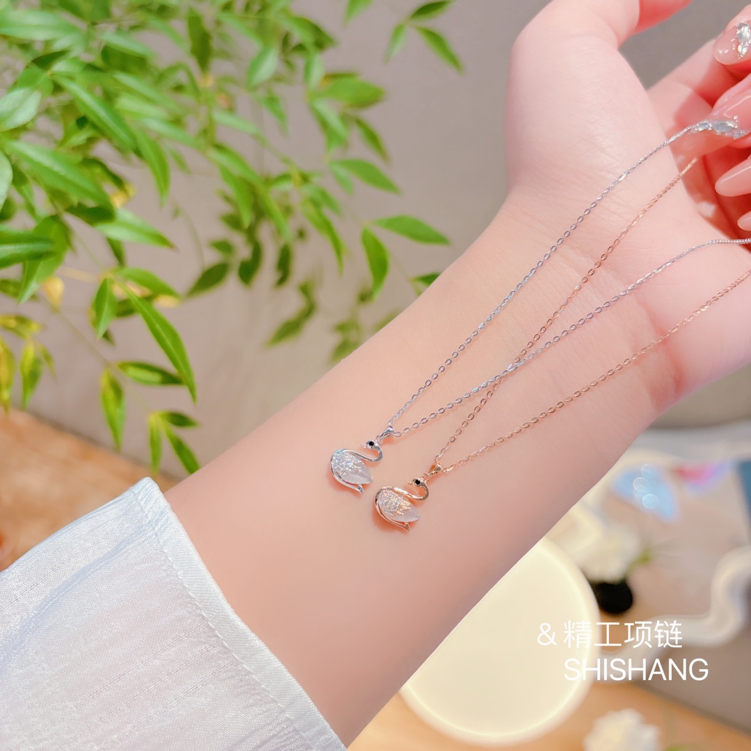 Nickel Free Silver Necklace Intellectual Bestie Gift Silver