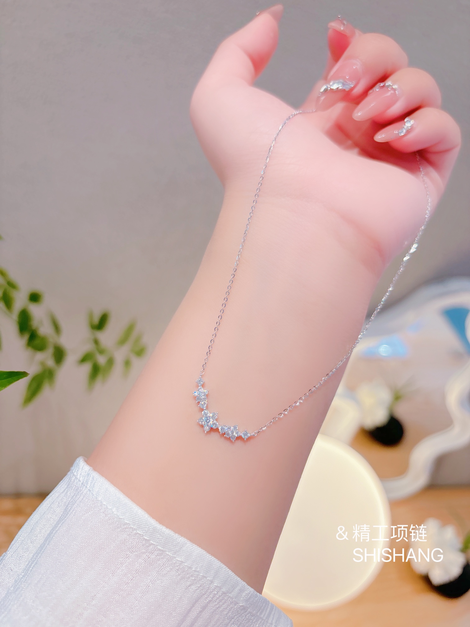 Fine Silver Necklace Premium Wedding Gold