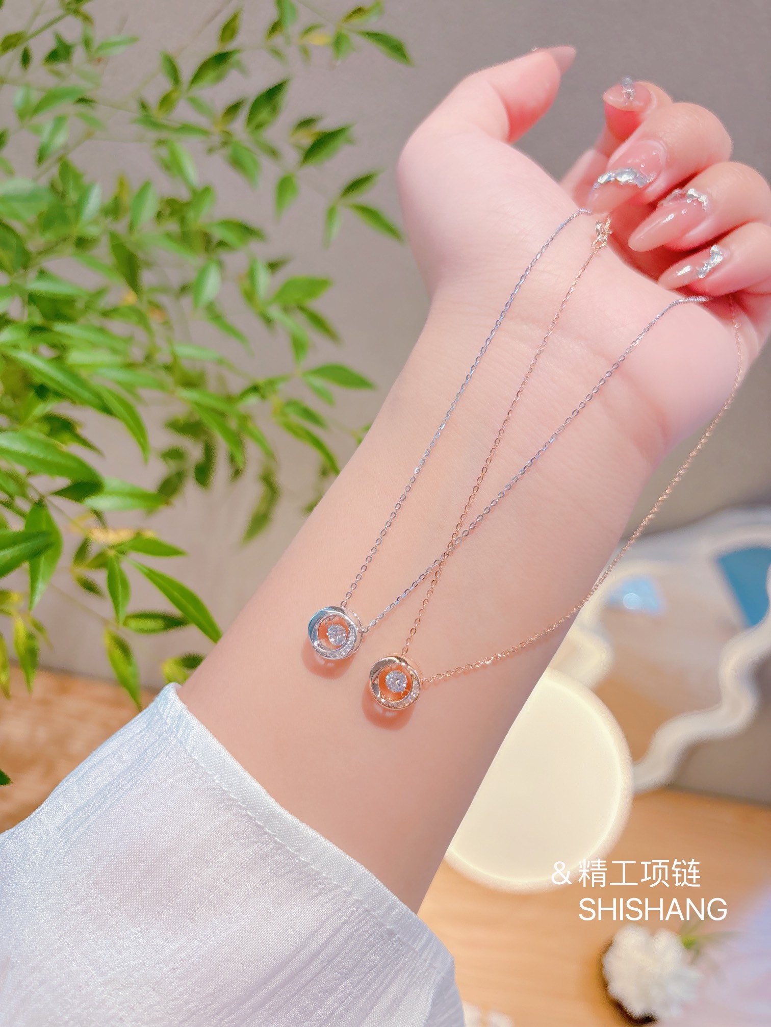 925 Silver Necklace Elegant Gift for Her Gold