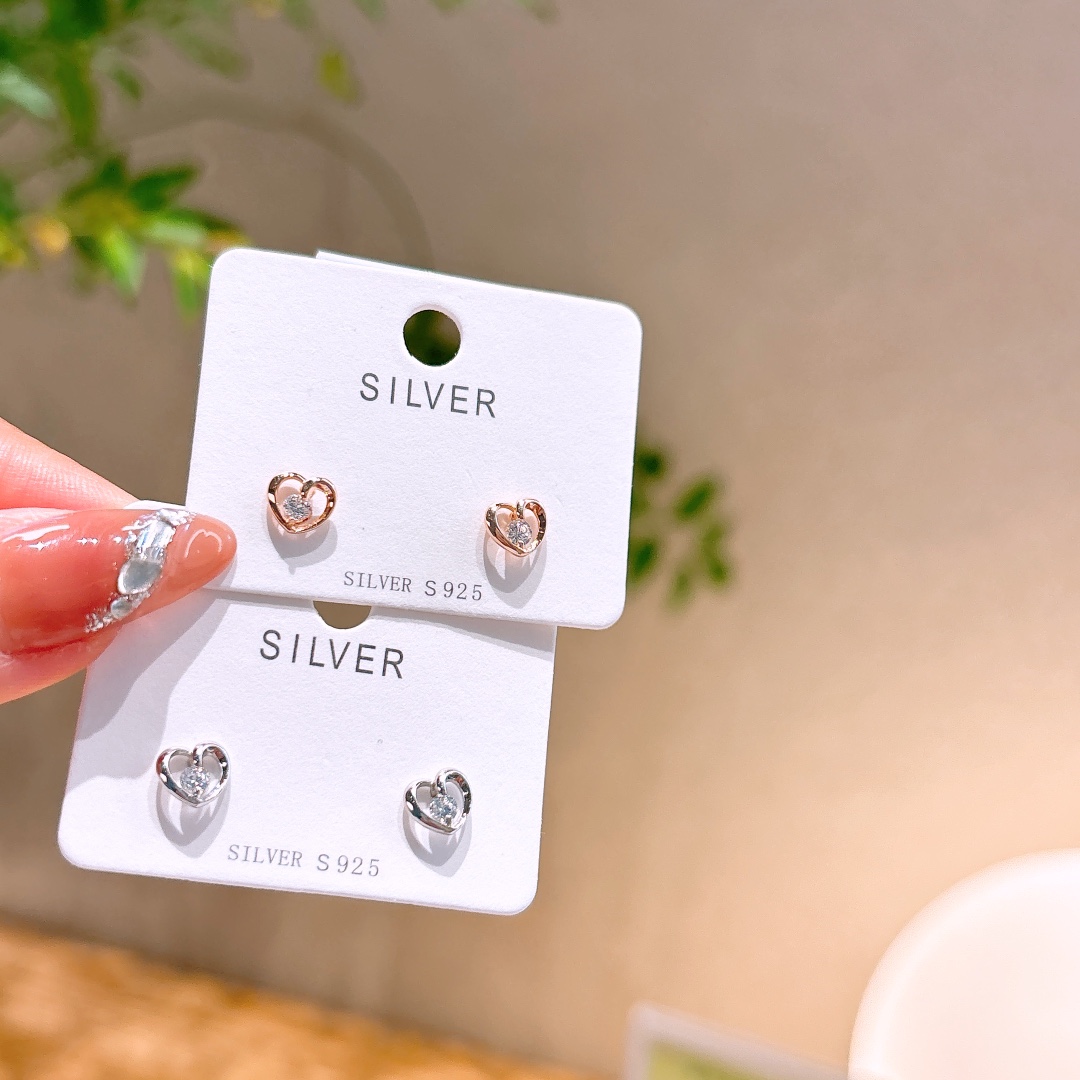 Low Allergy Silver Earrings Lively Gift for Her Gold