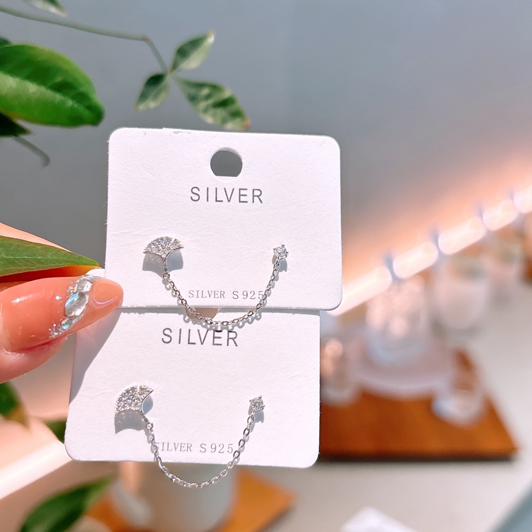 High Polish Silver Earrings Fashion Wedding Favor Gold