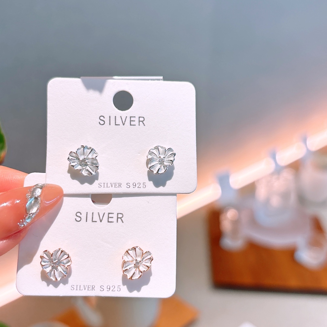 Nickel Free Silver Earrings Chic Anniversary Gold