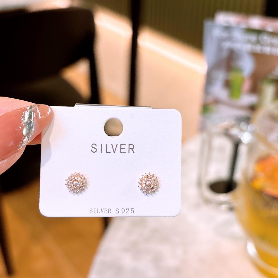 Solid Silver Earrings Artistic Valentine's Day Silver