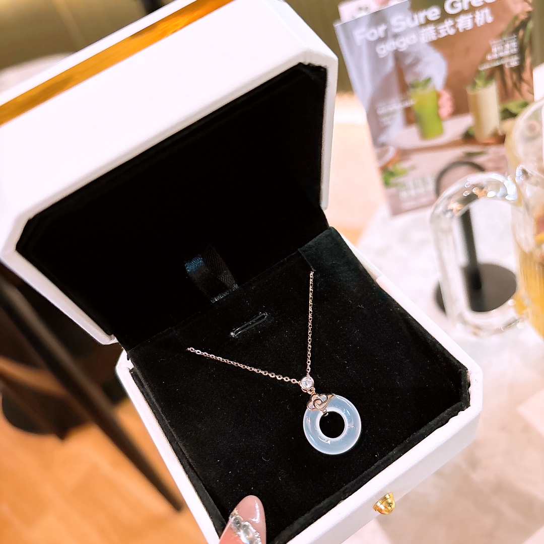 遊び心純銀ネックレスゴールド ウェディングギフト