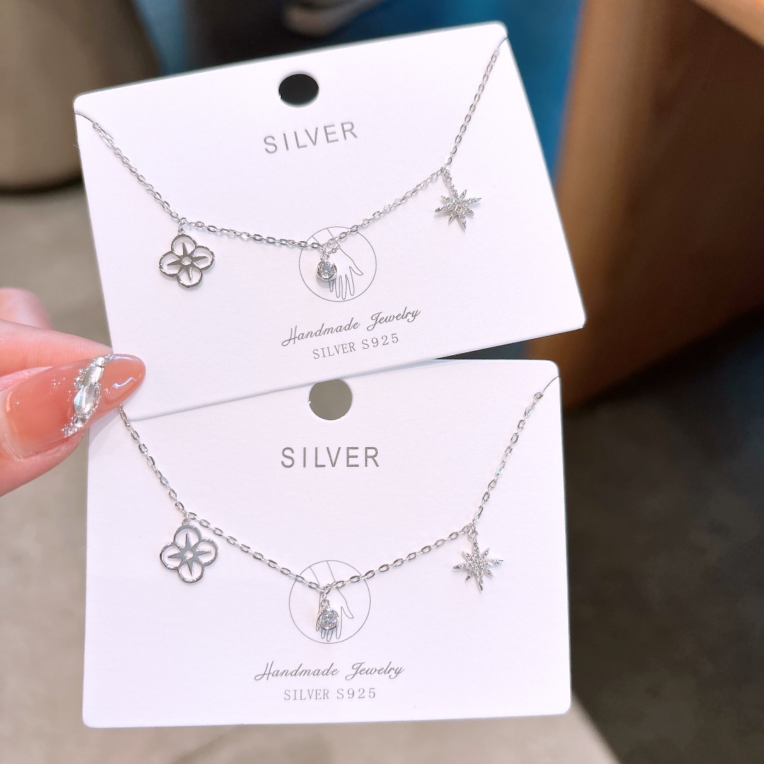 ロマンチック925シルバーブレスレットシルバー パーティー