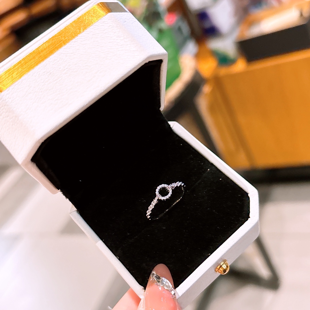 Solid Silver Ring Korean Style Office Silver