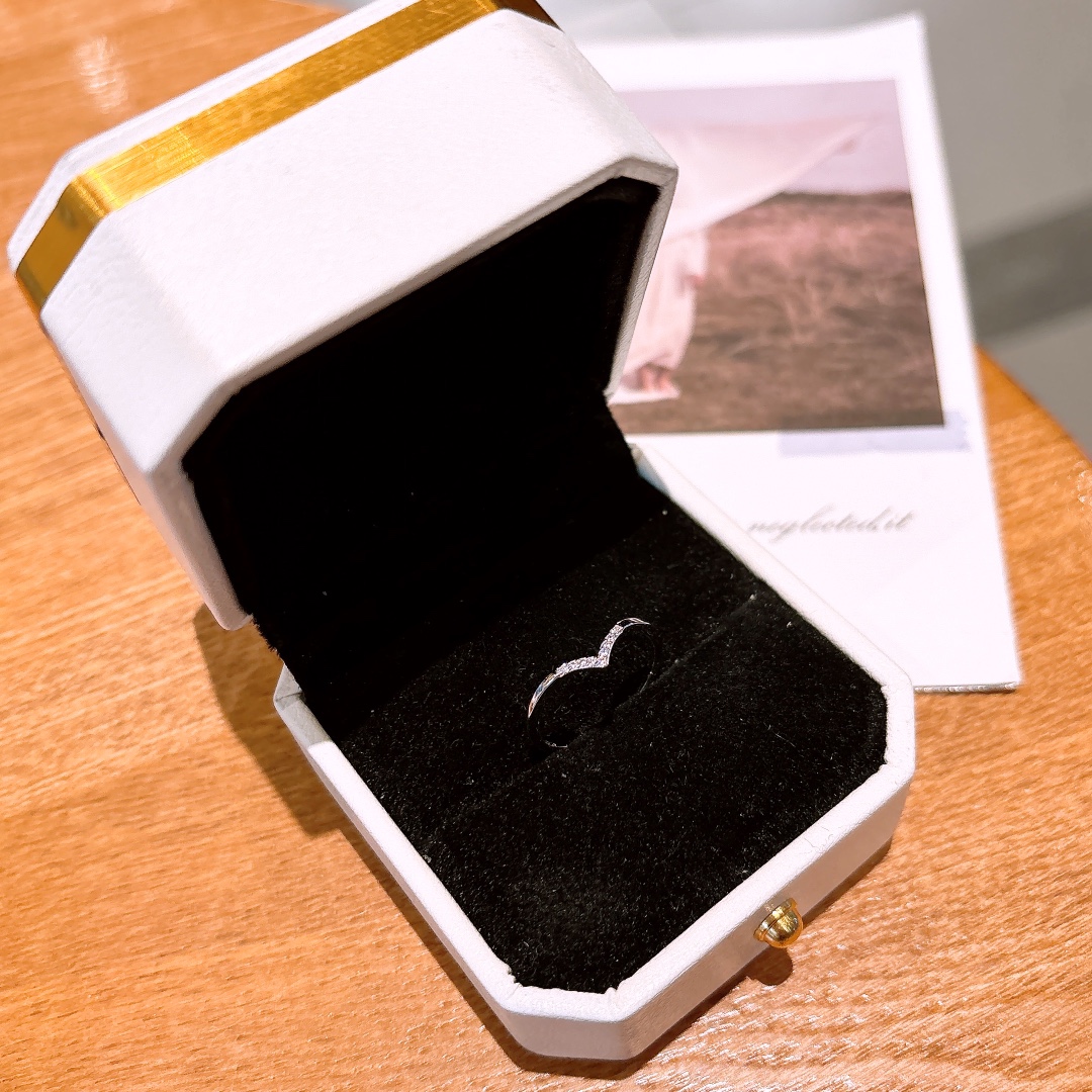 925 Silver Ring Delicate Christmas Gold