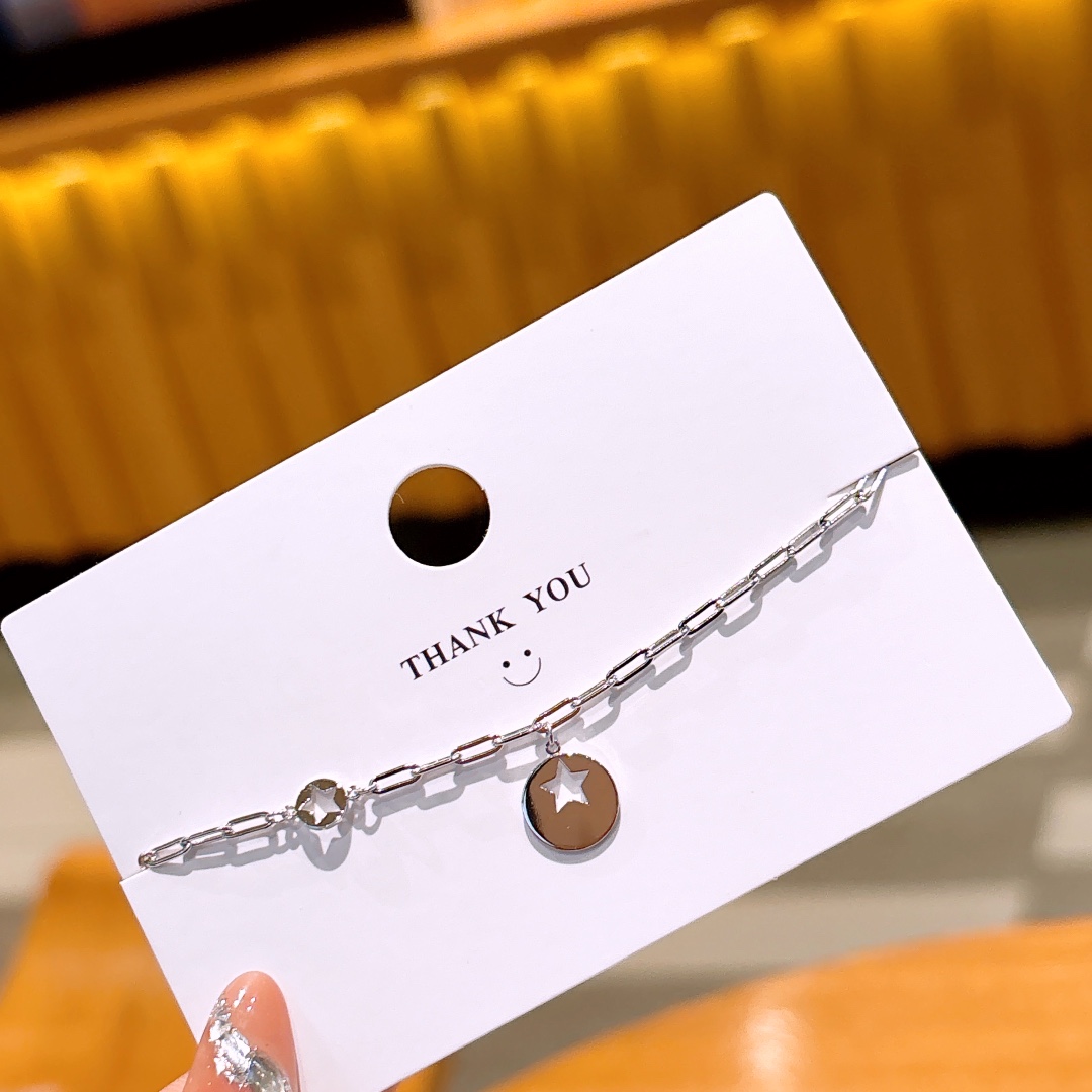 ロマンチック低アレルギー銀ブレスレットシルバー 日常使い