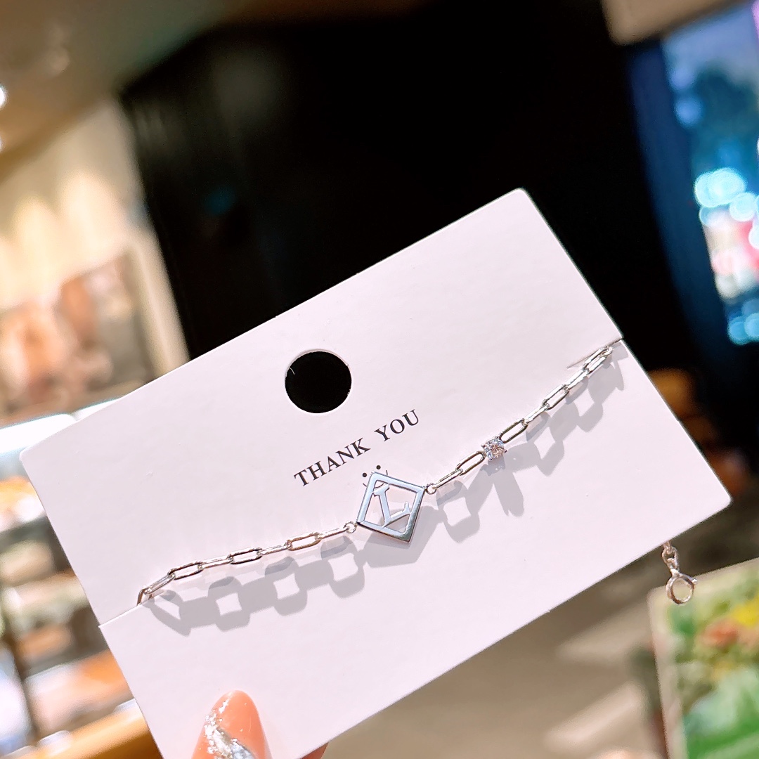 エレガント925シルバーブレスレットゴールド ギフト