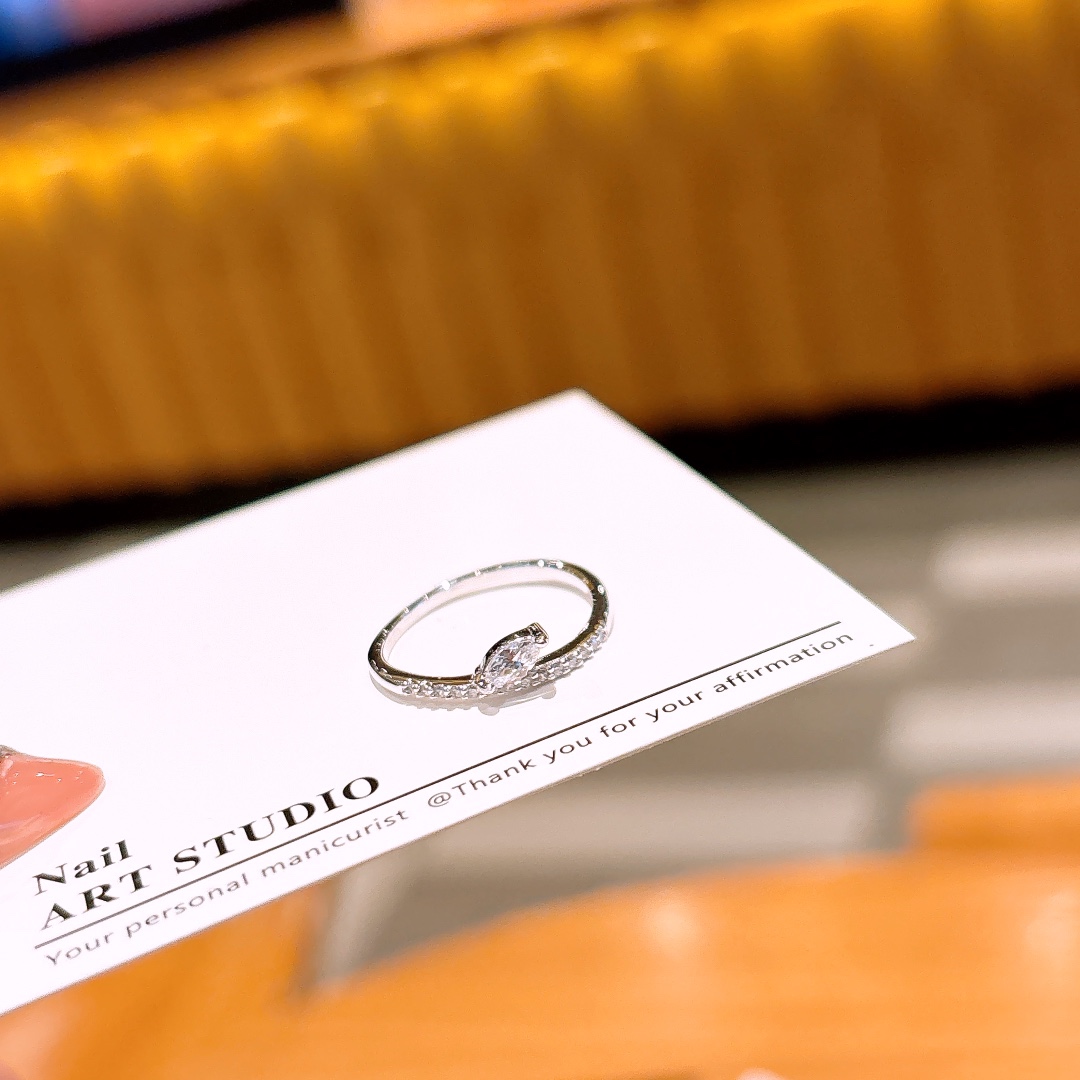 Solid Silver Ring Forest Wedding Registration Silver