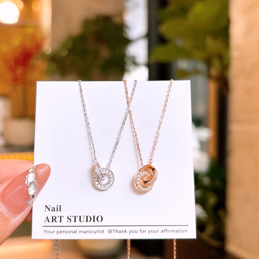 Nickel Free Silver Necklace Korean Style New Year Gold