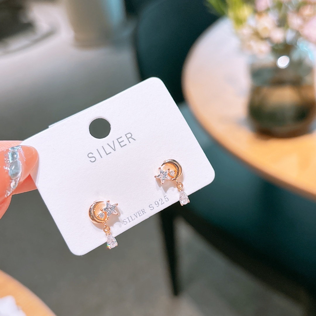 Hypoallergenic Silver Earrings Dainty Christmas Silver