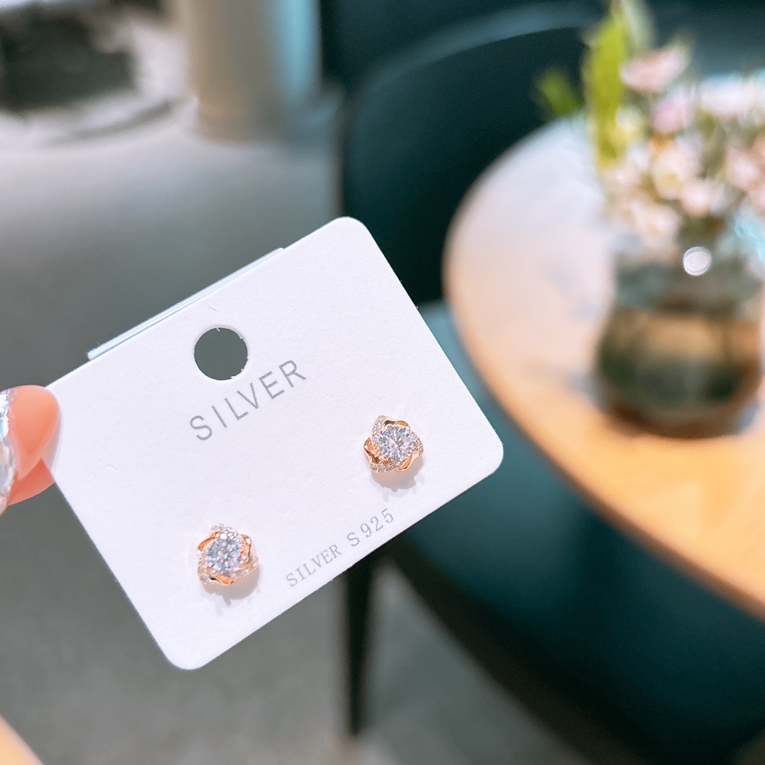 925 Silver Earrings Artistic Graduation Silver