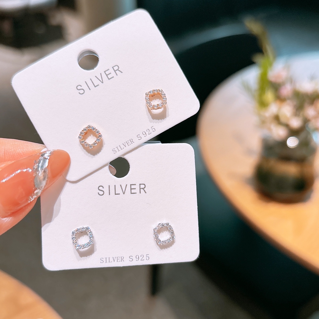 ロマンチックニッケル無添加銀イヤリングシルバー 日常使い