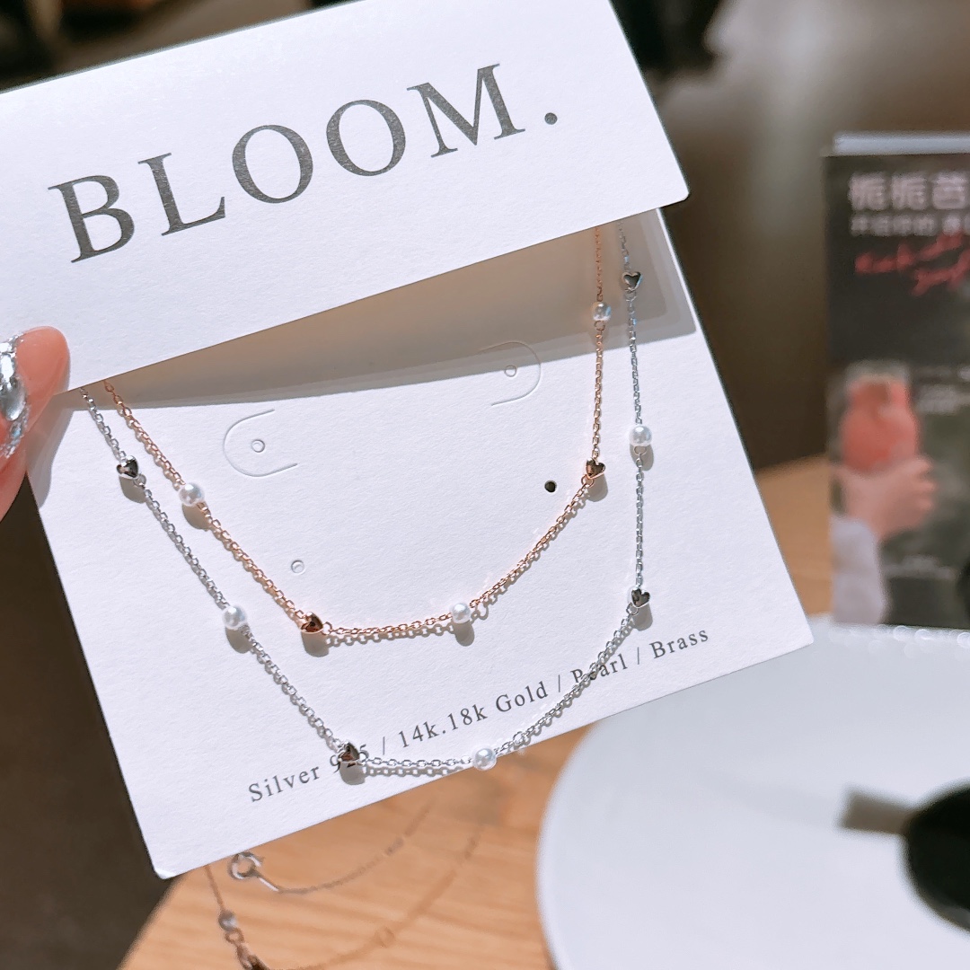 925 Silver Necklace Dainty Anniversary Gold