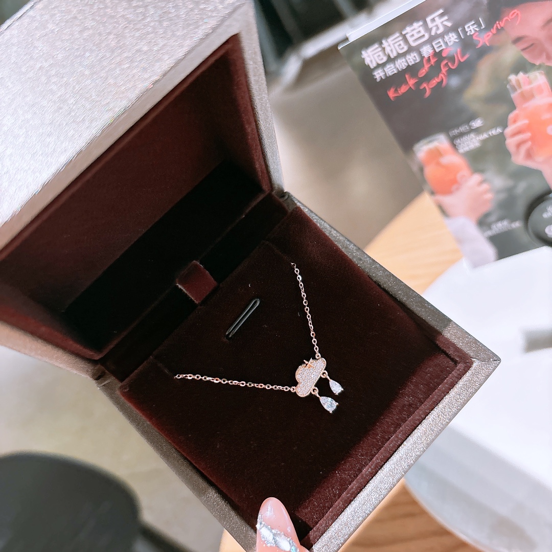 Solid Silver Necklace Korean Style Banquet Silver