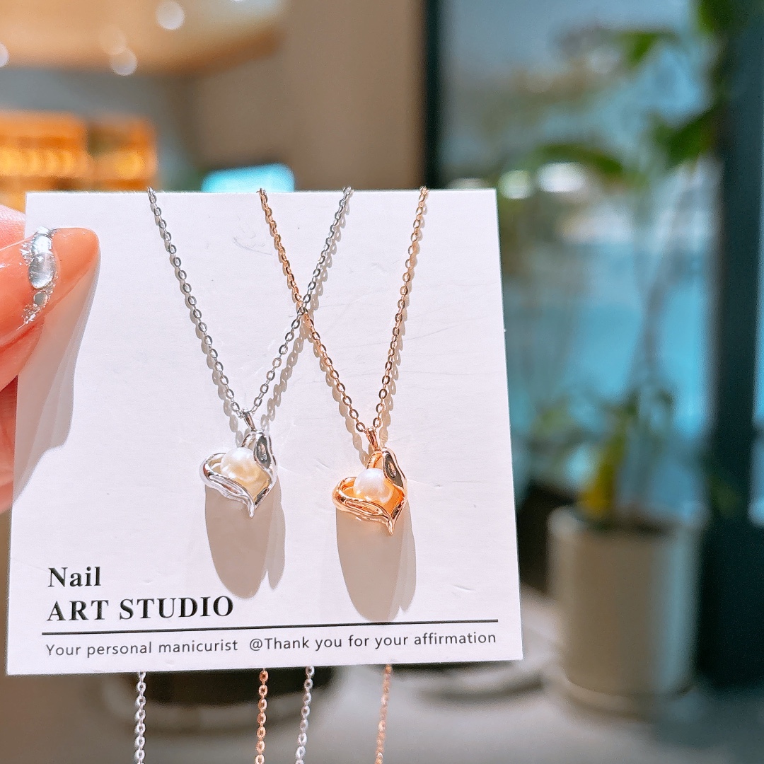 Nickel Free Silver Necklace Girly Bestie Gift Gold