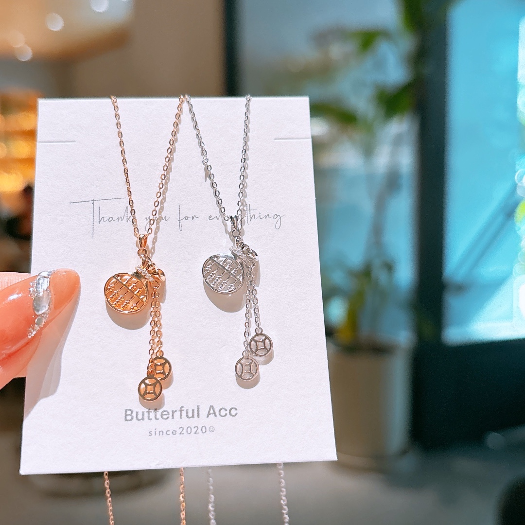 S925 Sterling Silver Necklace Delicate Gift for Her Gold