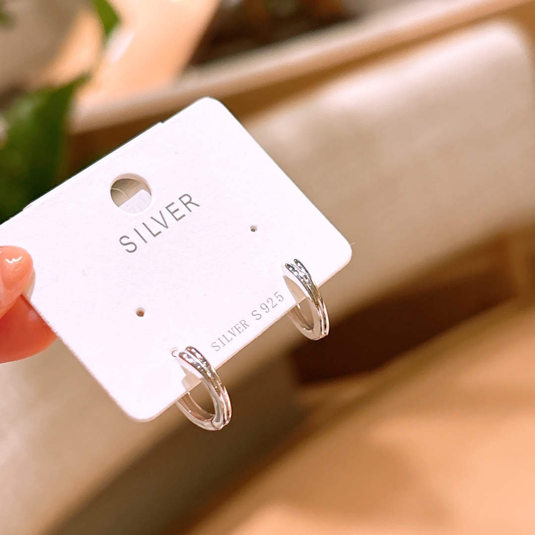 High Polish Silver Ear Cuffs Gentle Mother's Birthday Gold