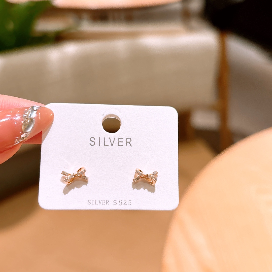 Hypoallergenes Silber Ohrringe Wald Geständnis Silber