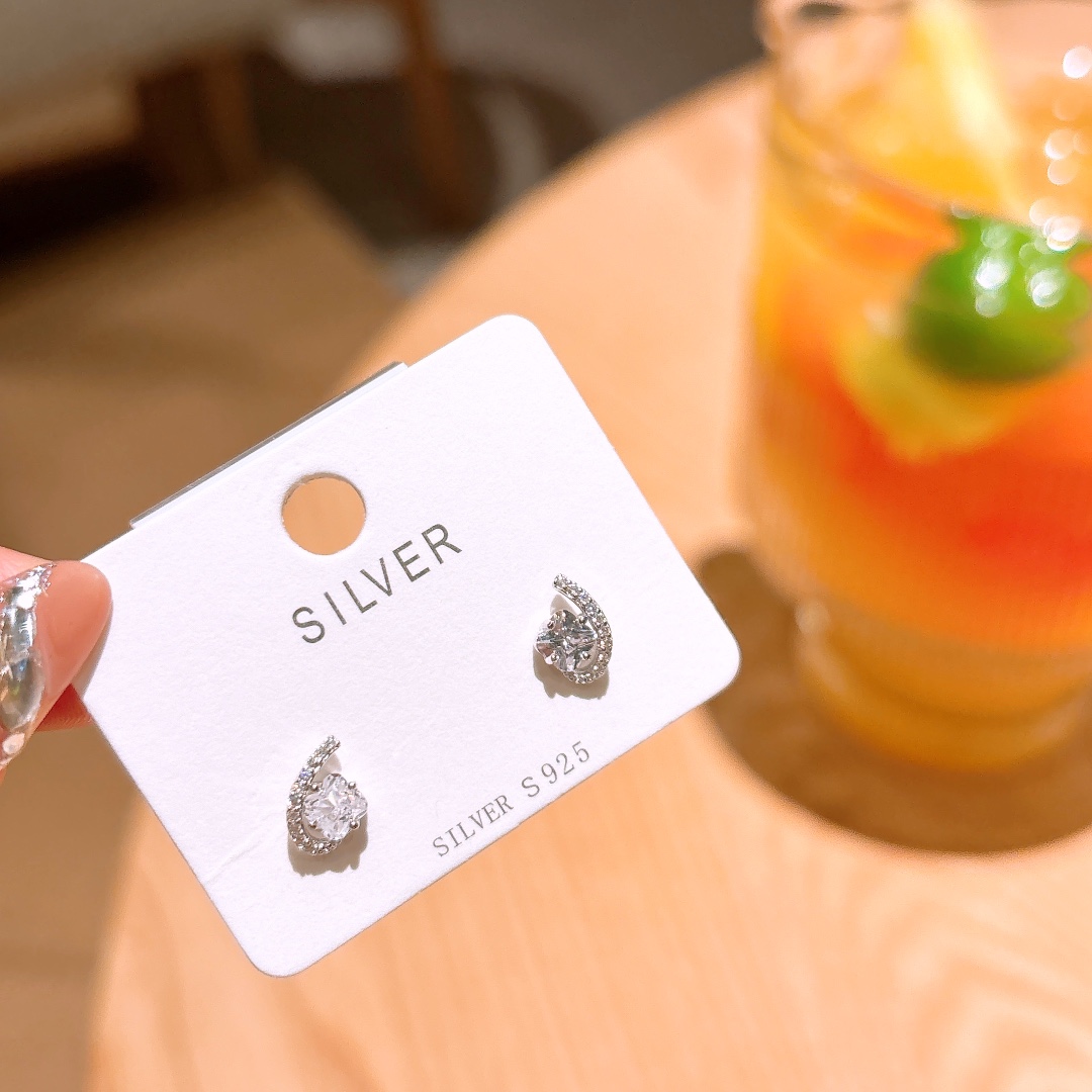 インスタ風ニッケル無添加銀イヤリングシルバー 日常使い