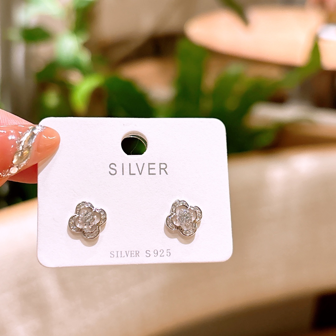 High Polish Silver Earrings Fashion Confession Gold