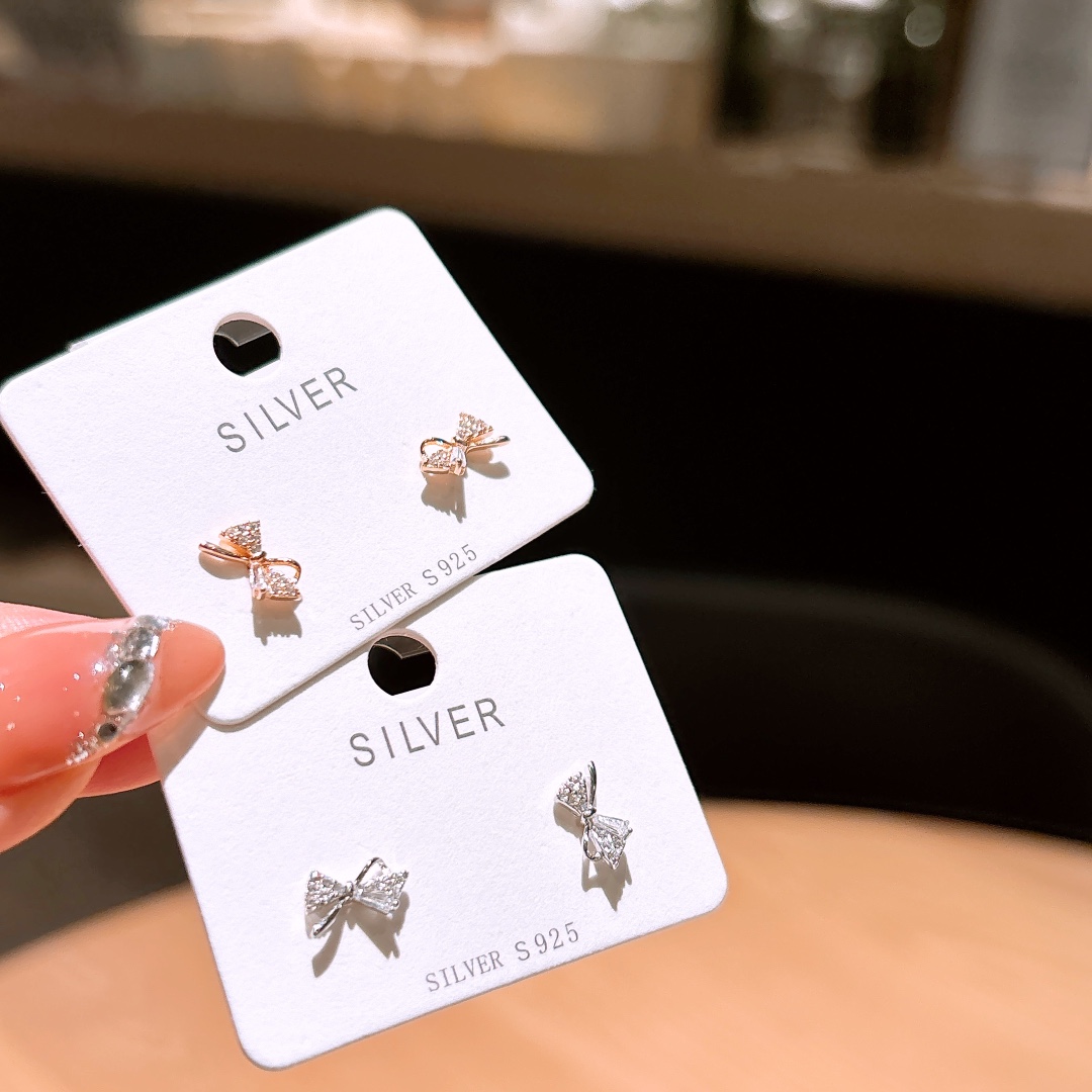 Nickel Free Silver Earrings Dainty Mother's Birthday Gold