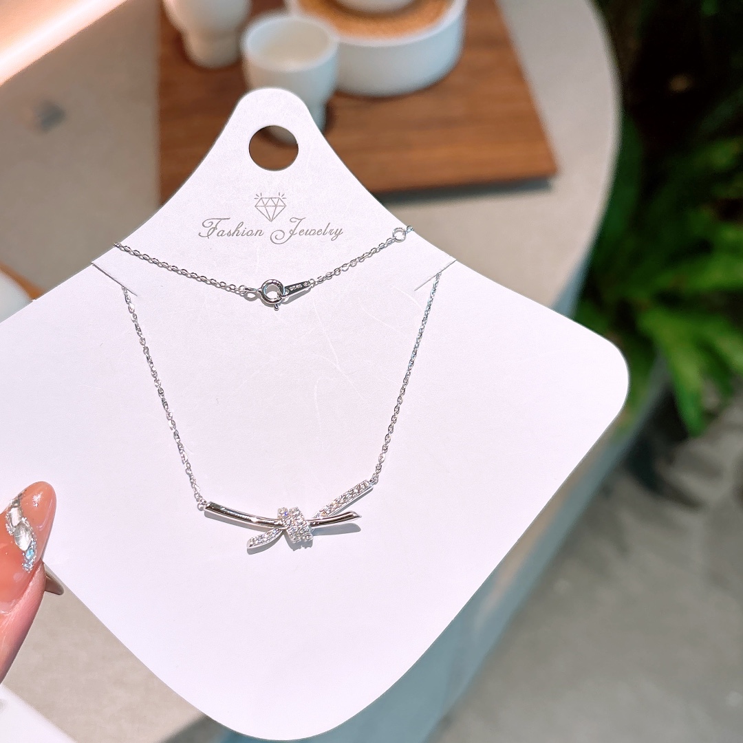 Hypoallergenic Silver Necklace Ins Style Engagement Silver