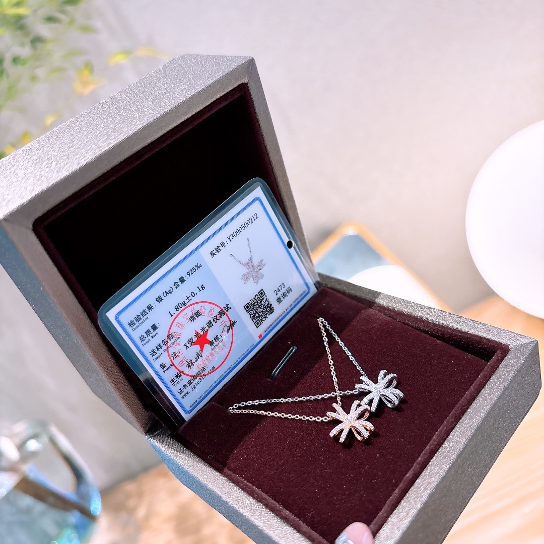 925 Silver Necklace Vintage Bestie Gift Silver