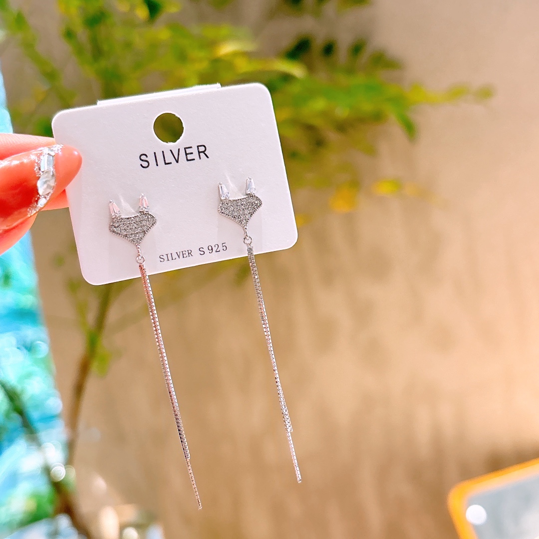 S925 Sterling Silver Earrings Minimalist Everyday Wear Gold