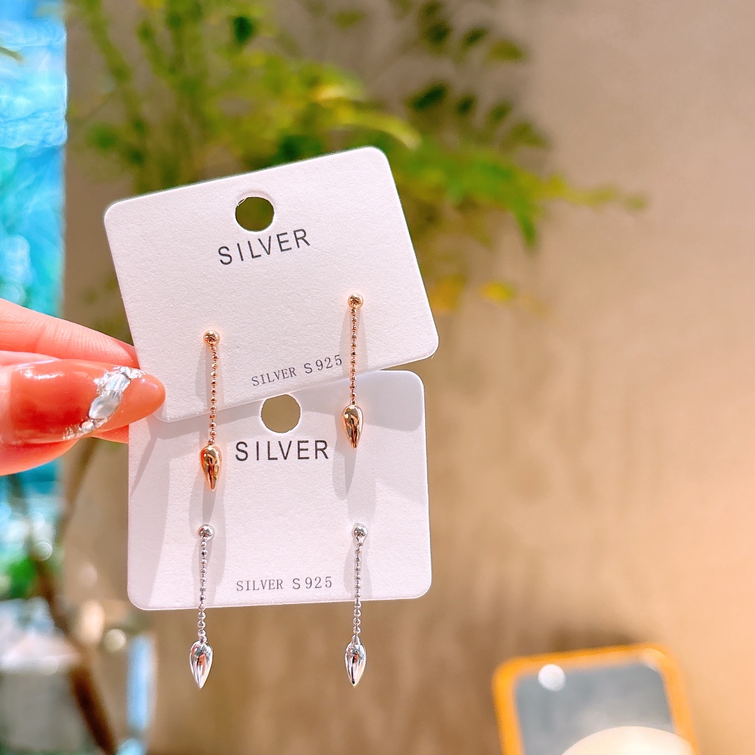 High Polish Silver Earrings Fresh Self-love Silver