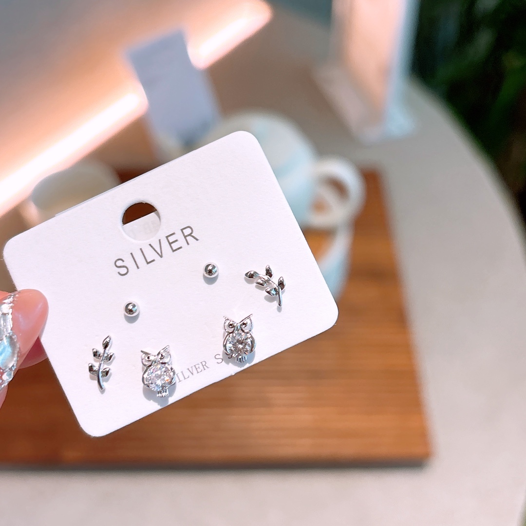 Fine Silver Earrings Fashion Christmas Gold