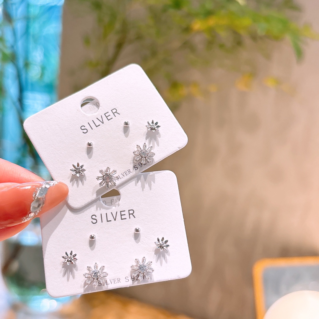 Hypoallergenic Silver Earrings Cute Bestie Gift Gold