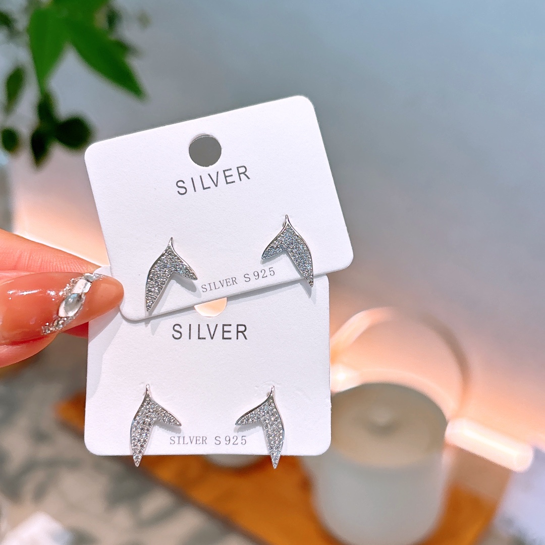 Hypoallergenes Silber Ohrringe Wald Muttertag Silber