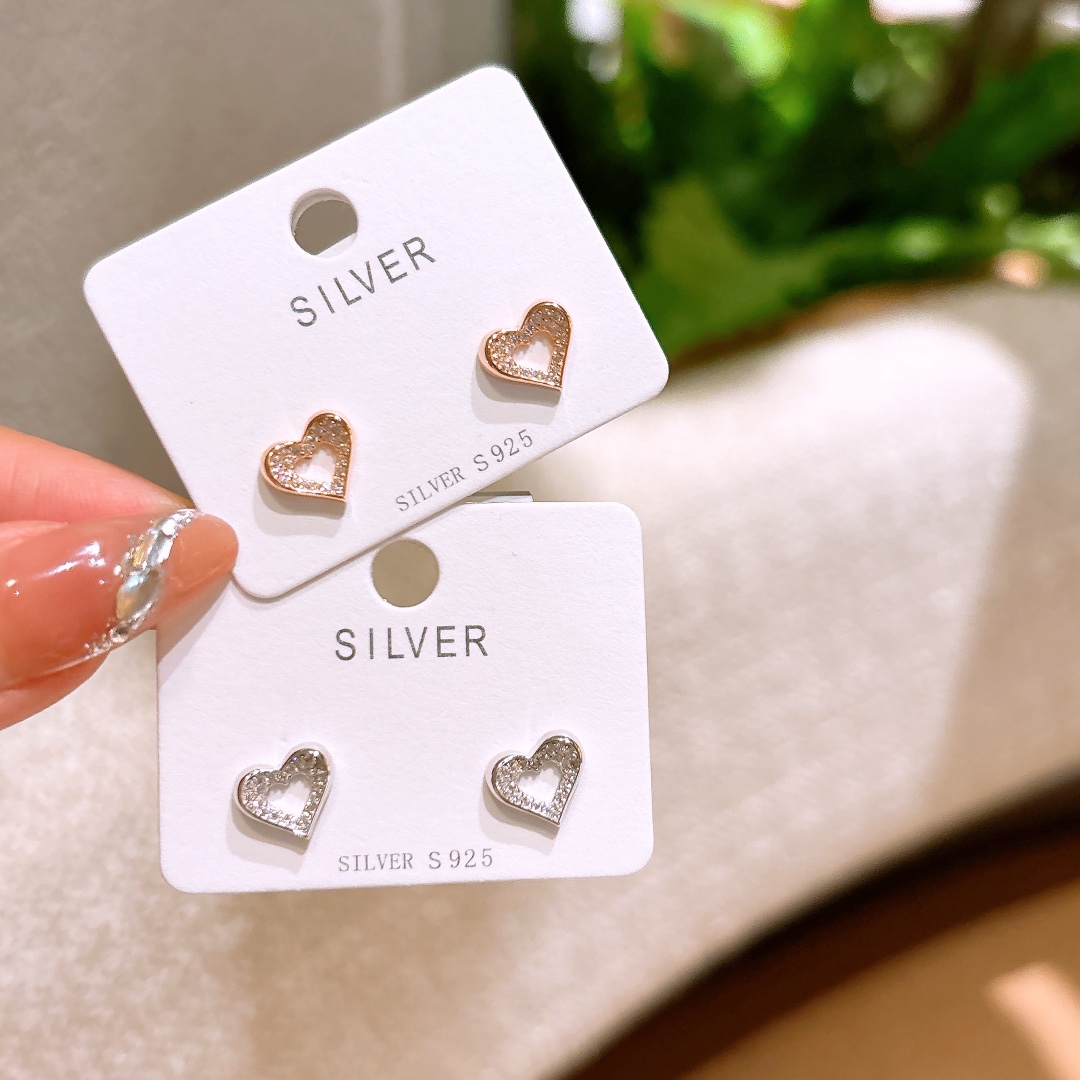 High Polish Silver Earrings Artistic Father's Day Silver