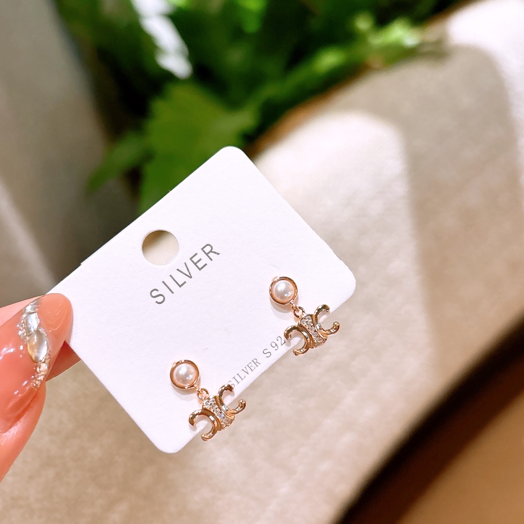 Hypoallergenic Silver Earrings Sweet & Cool Spring Festival Silver