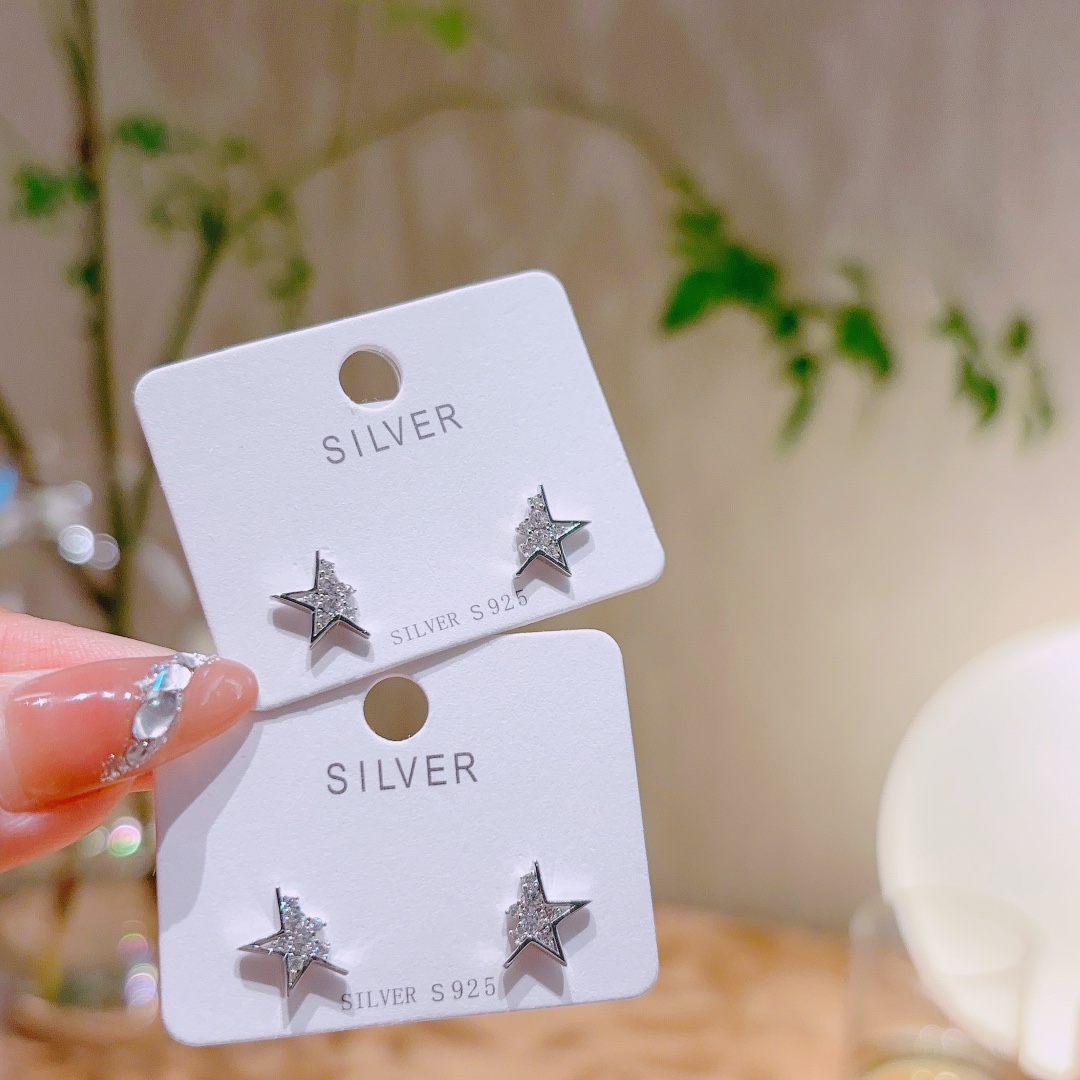 High Polish Silver Earrings Artistic Housewarming Silver