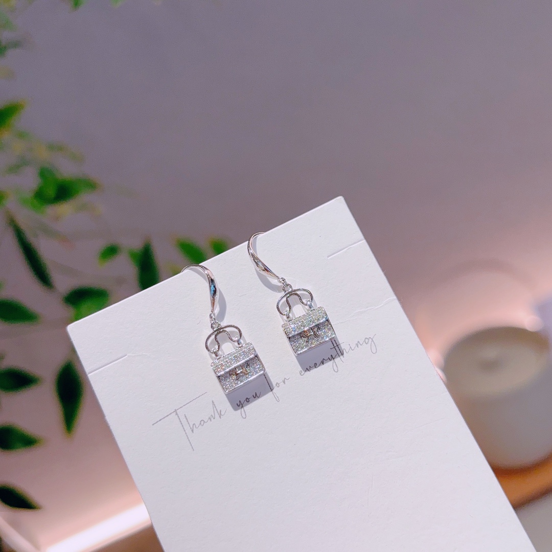 S925 Sterling Silver Drop & Thread Earrings Sweet Graduation Gold