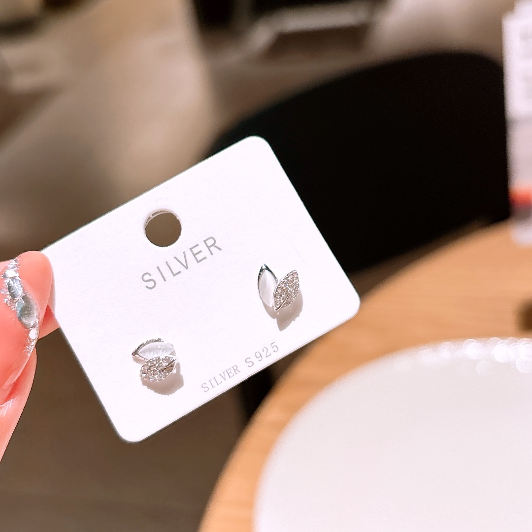 925 Silver Earrings Playful Wedding Silver