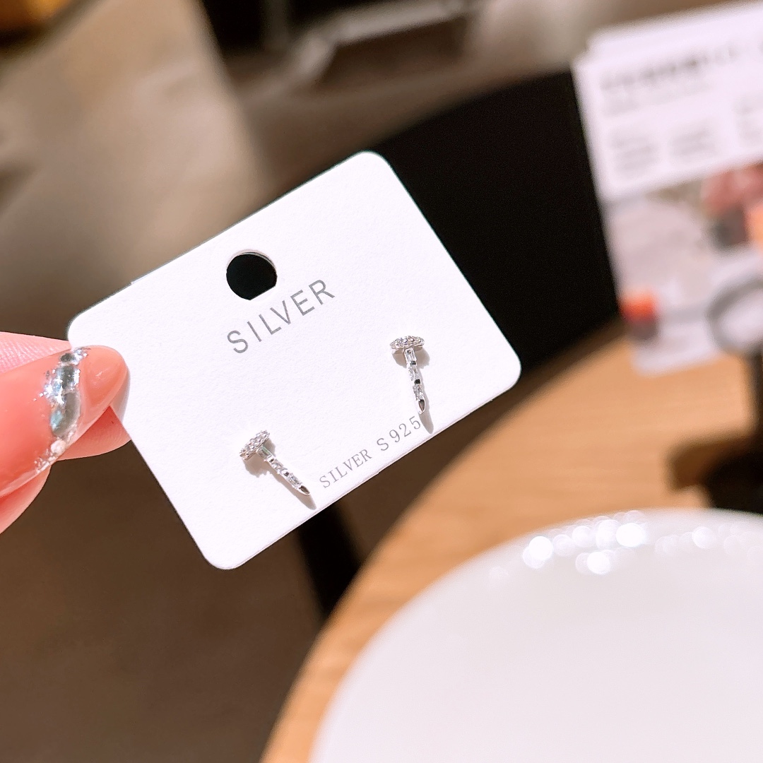 Solid Silver Earrings Vintage Spring Festival Gold