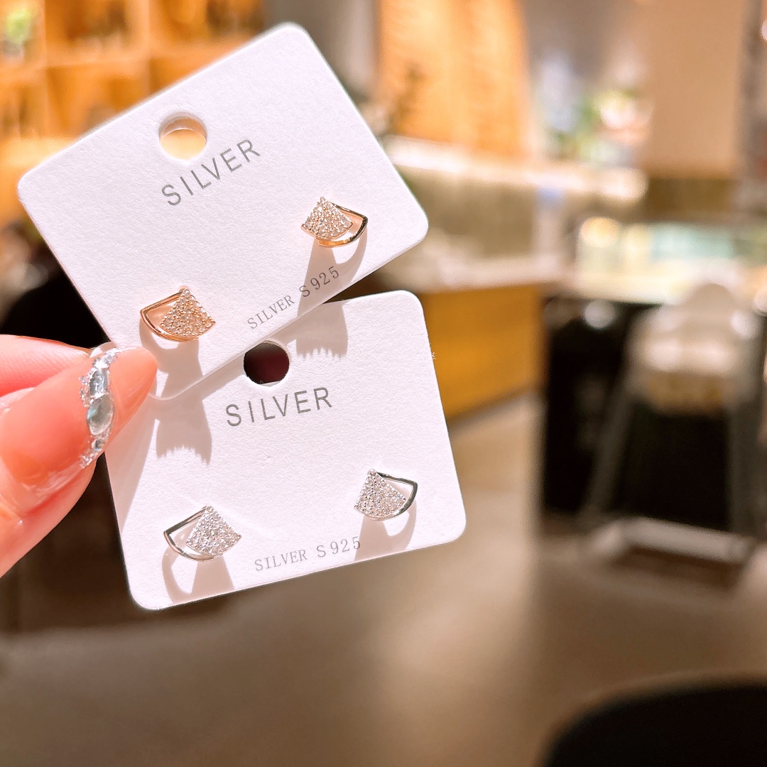 Solid Silver Earrings Intellectual Proposal Gold