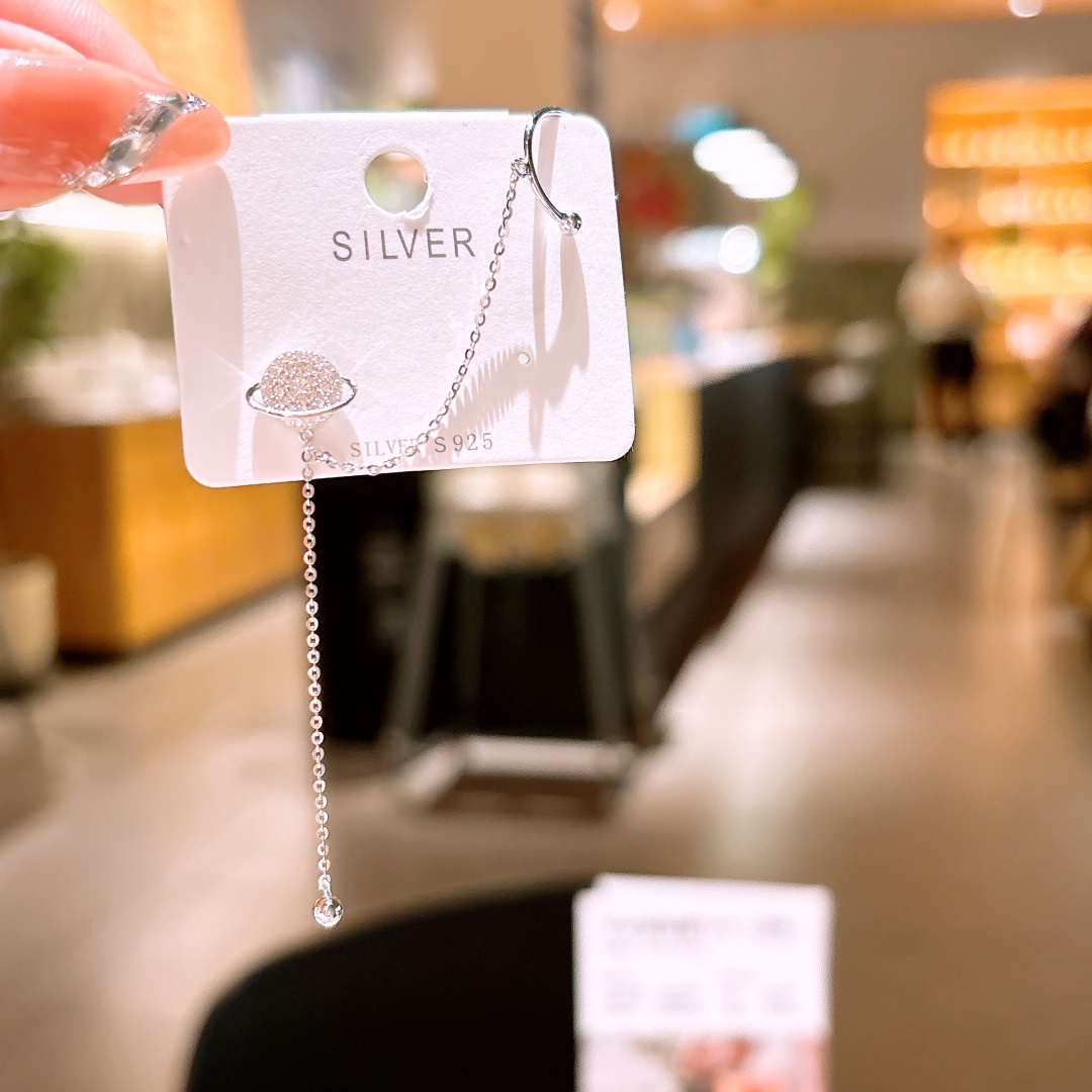 Low Allergy Silver Earrings Korean Style Valentine's Day Silver